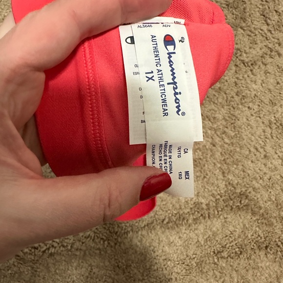 Champion Sports Bra Pink NWT Plus Size 1X - Picture 3 of 3